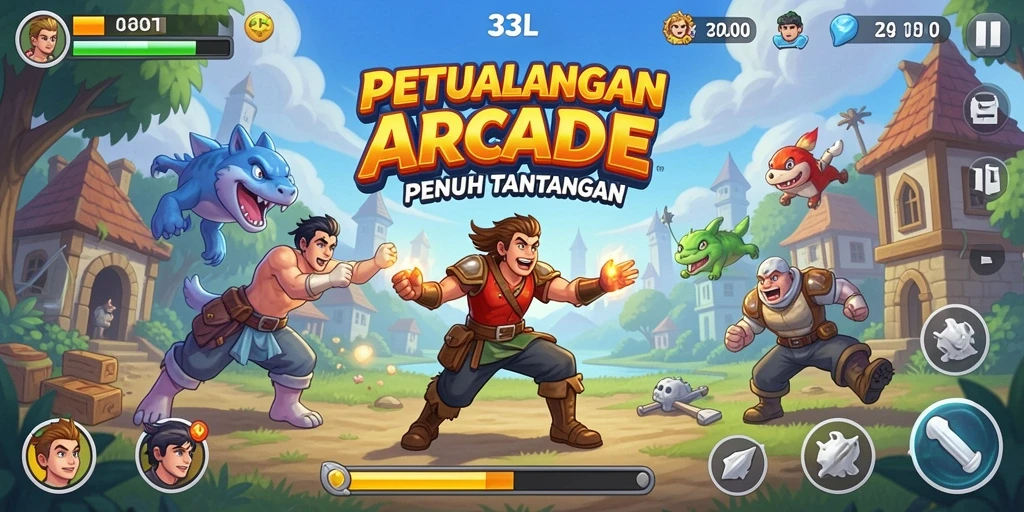 Tampilan gameplay menegangkan dalam 33L yang memukau.