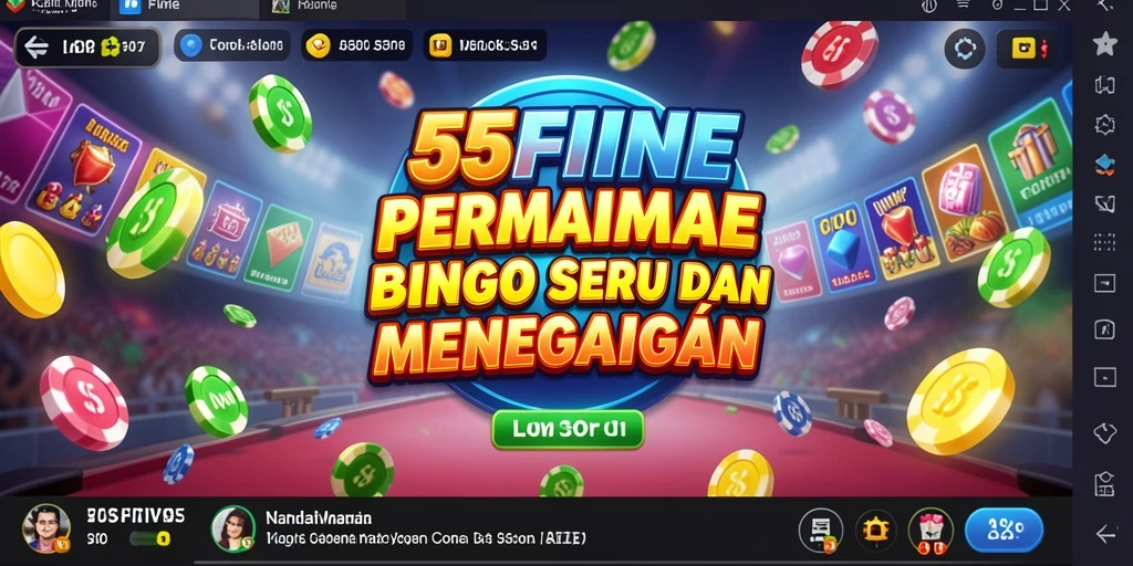 Tampilan gameplay Bingo yang seru dan menarik di 55FIVE.