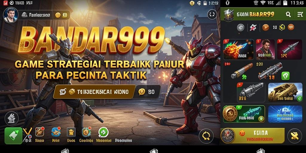 Tampilan permainan strategi yang seru dan menantang.