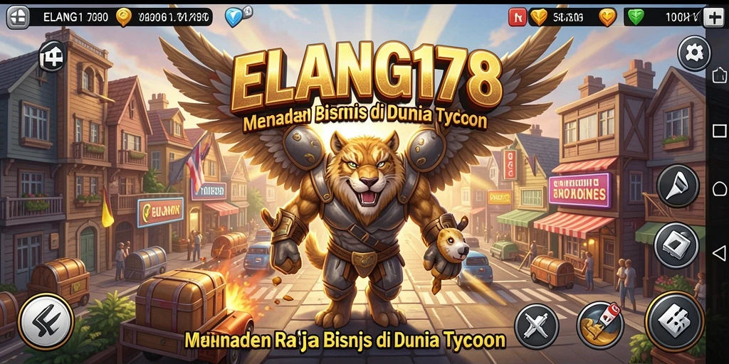 Tampilan menarik gameplay Tycoon ELANG178 dengan berbagai fitur menarik.