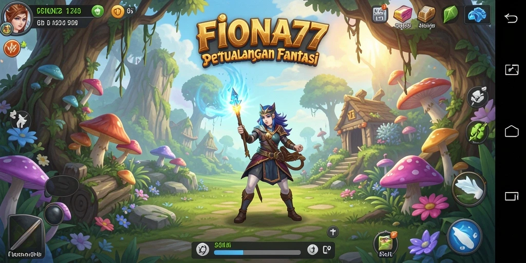Tampilan gameplay FIONA77 dengan aksi menarik dan petualangan seru.