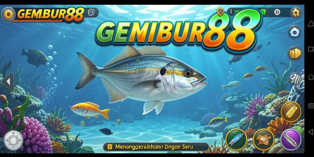 Screenshot gameplay GEMBUR88 yang menunjukkan suasana memancing yang menakjubkan.