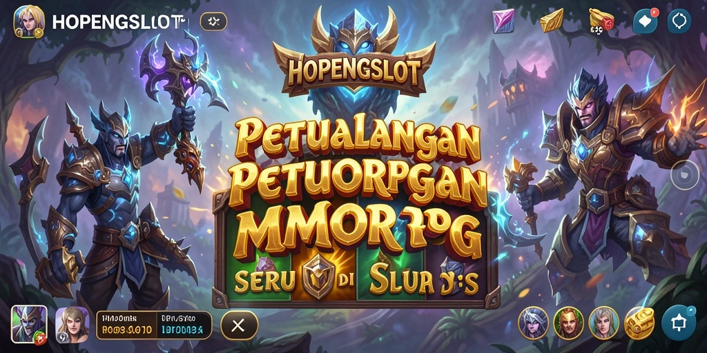 Gameplay seru HOPENGSLOT dengan elemen petualangan dan slot.