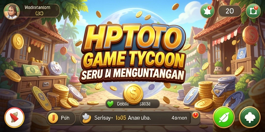 Tangkapan layar dari gameplay HPTOTO yang menampilkan strategi pengelolaan bisnis.