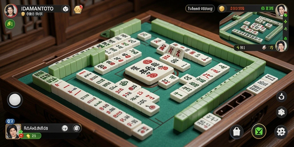 Tampilan gameplay menarik di IDAMANTOTO menunjukkan tantangan Mahjong.