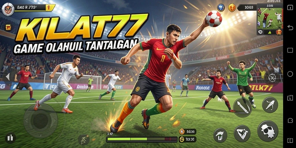Tampilan gameplay KILAT77 yang seru dan penuh aksi olahraga.