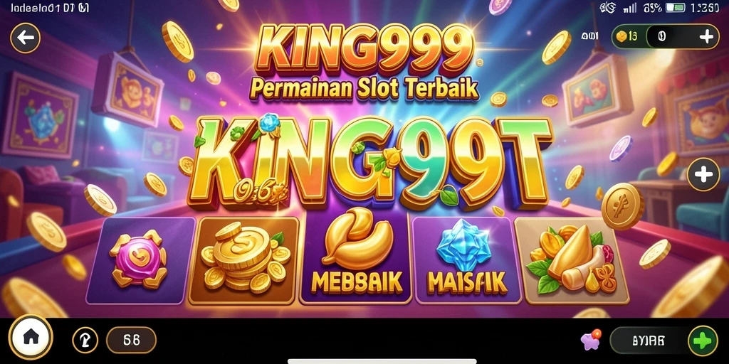 Tangkapan layar KING999 menampilkan gameplay menarik slot dengan efek visual yang menawan.