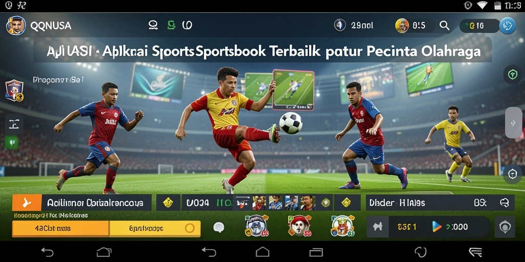 Screenshot QQNUSA menunjukkan antarmuka taruhan olahraga yang menarik.