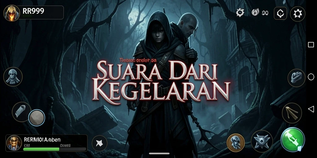 Screenshot gameplay RR999 menampilkan suasana menegangkan dan elemen horror yang mencolok.