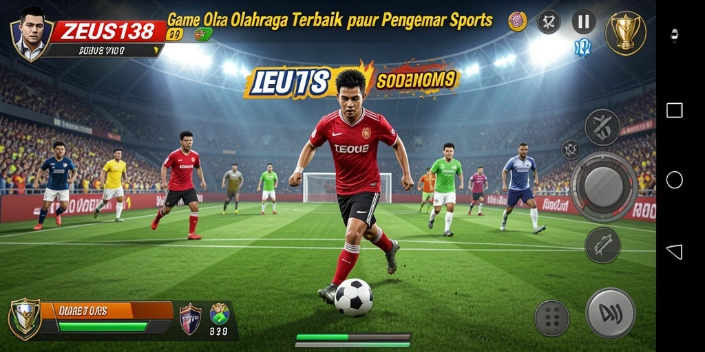 Tampilan gameplay ZEUS138 dengan aksi olahraga yang seru.